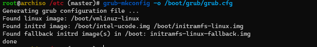 result of grub-mkconfig -o /boot/grub/grub.cfg